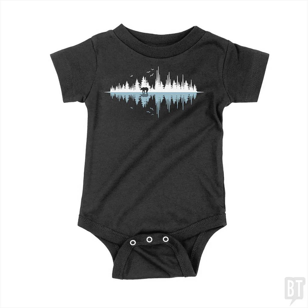 BustedTees: Nature Sound Baby One-Piece