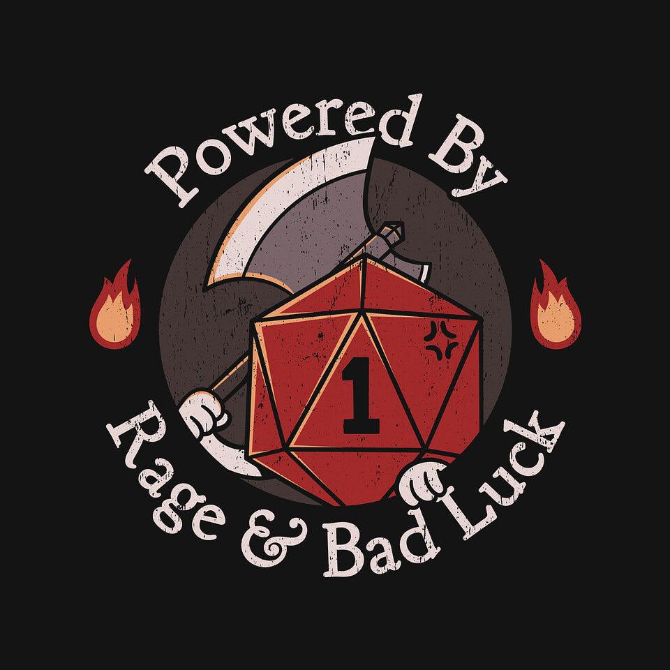 TeeFury: Rage And Bad Luck
