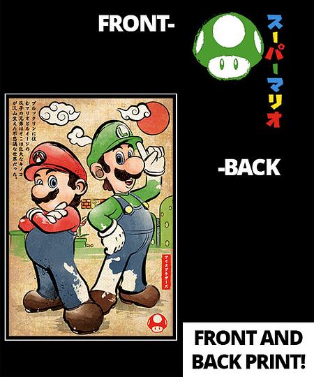 Qwertee: Super Plumber Bros woodblock