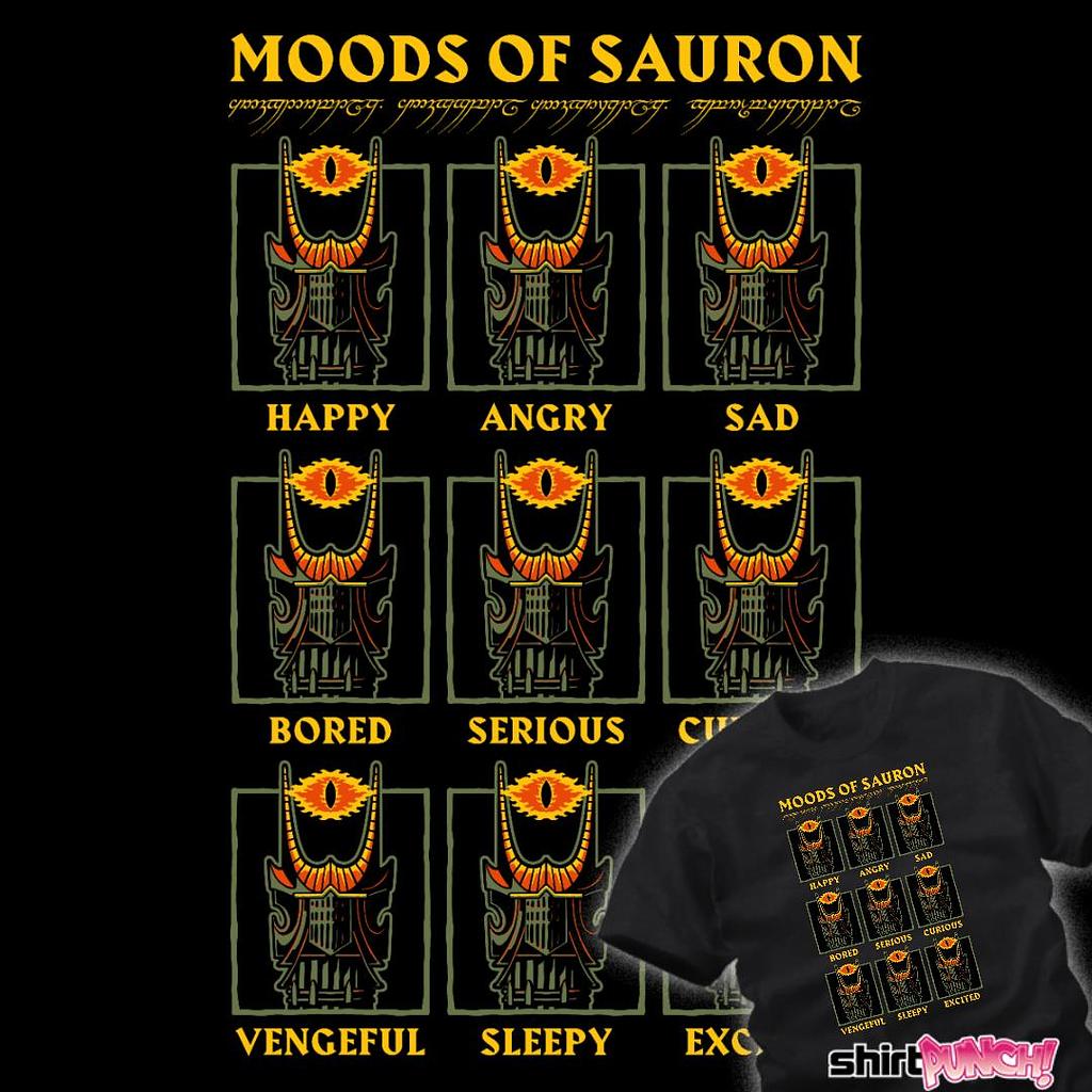 ShirtPunch: Sauron Moods