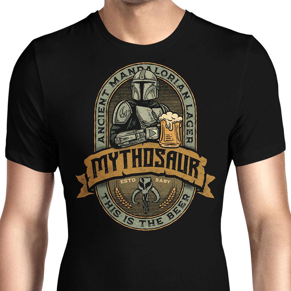 Once Upon a Tee: Mythosaur Lager