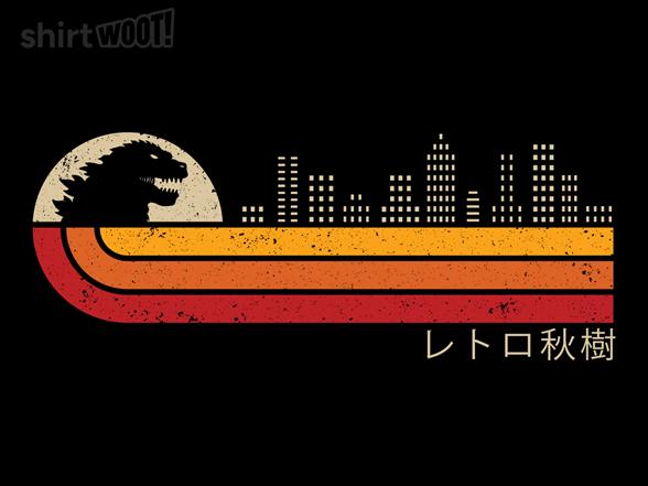 Woot!: Retro Kaiju Stripes