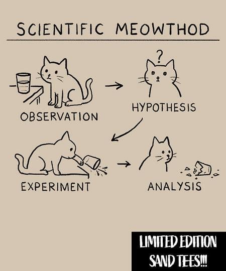 Qwertee: Scientific Meowthod