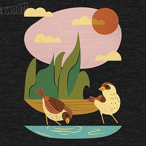 Graphic for Birds Drinking Water