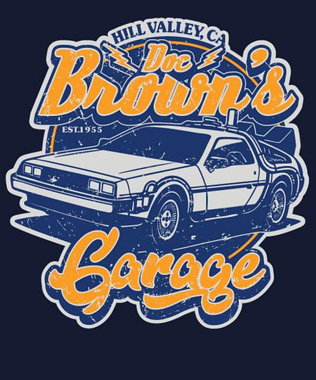 Qwertee: Doc Brown's Garage