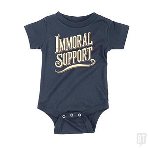 Graphic for Immoral Support Baby One-Piece