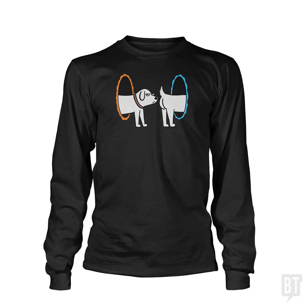 BustedTees: Dog Portal Long Sleeve