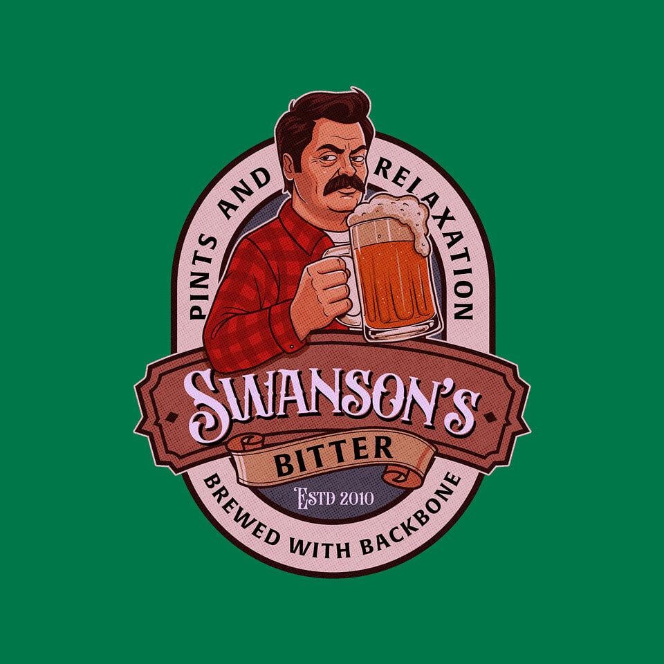 TeeFury: Swanson Bitter Ale