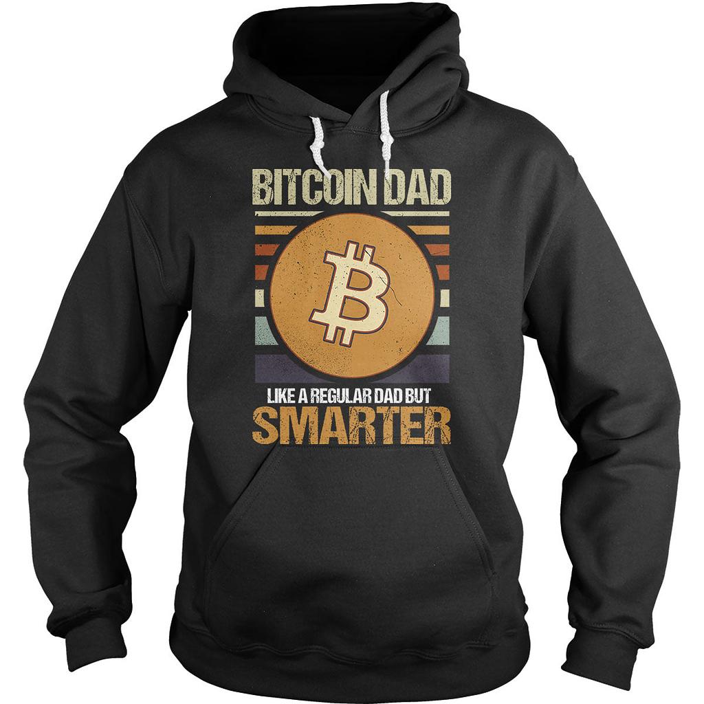 BustedTees: Bitcoin Dad Smarter Hoodie
