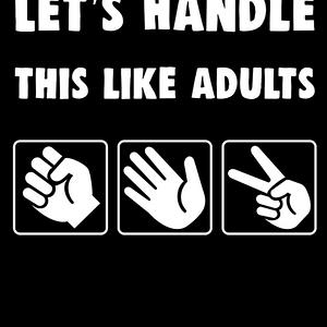 Graphic for Let's handle this like adults