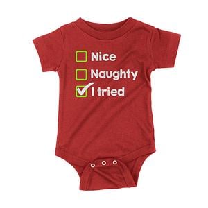 Graphic for Christmas Effort Baby One-Piece