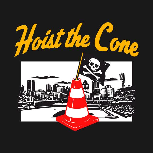 TeePublic: Hoist The Cone - Pittsburgh Pirates - Jolly Roger - Pittsburgh Skyline