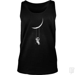 Graphic for Astronaut on Moon Swing Tank Top