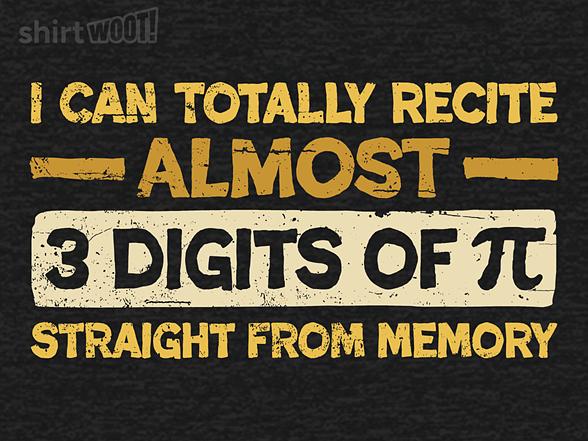 Woot!: 3 Digits Of Pi