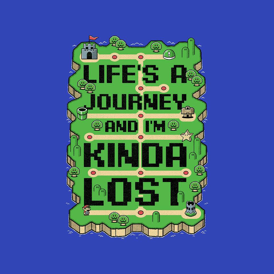 TeeFury: Vintage Game Lost Map