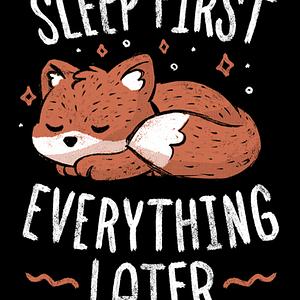 Graphic for Sleep First Everything Later
