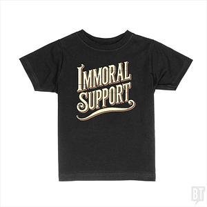 Graphic for Immoral Support Kids Shirt