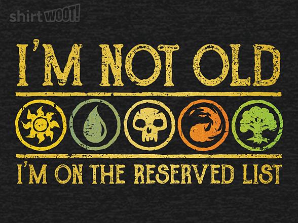 Woot!: I'm On The Reserved List