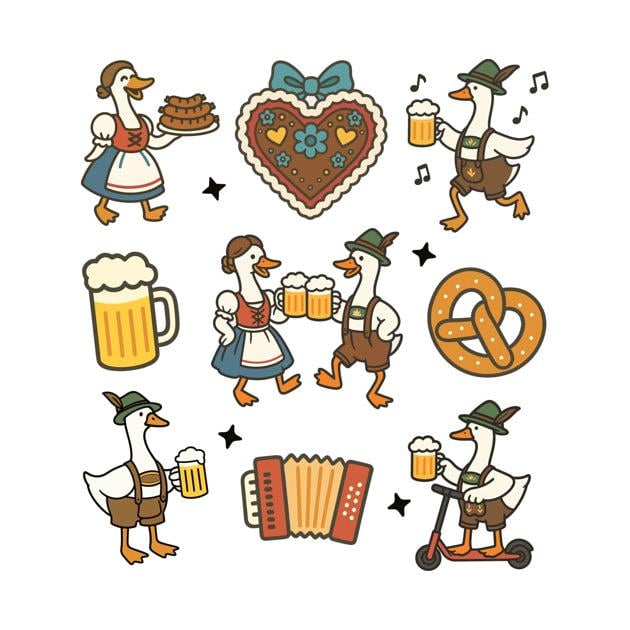 TeePublic: Octoberfest Prost Silly Goose German Oktoberfest Drinking