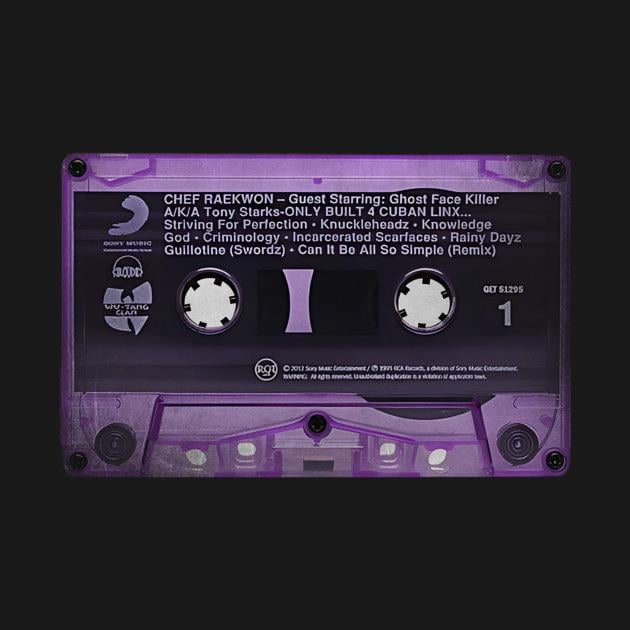 TeePublic: Purple tape, retro, vintage, 90s hip hop