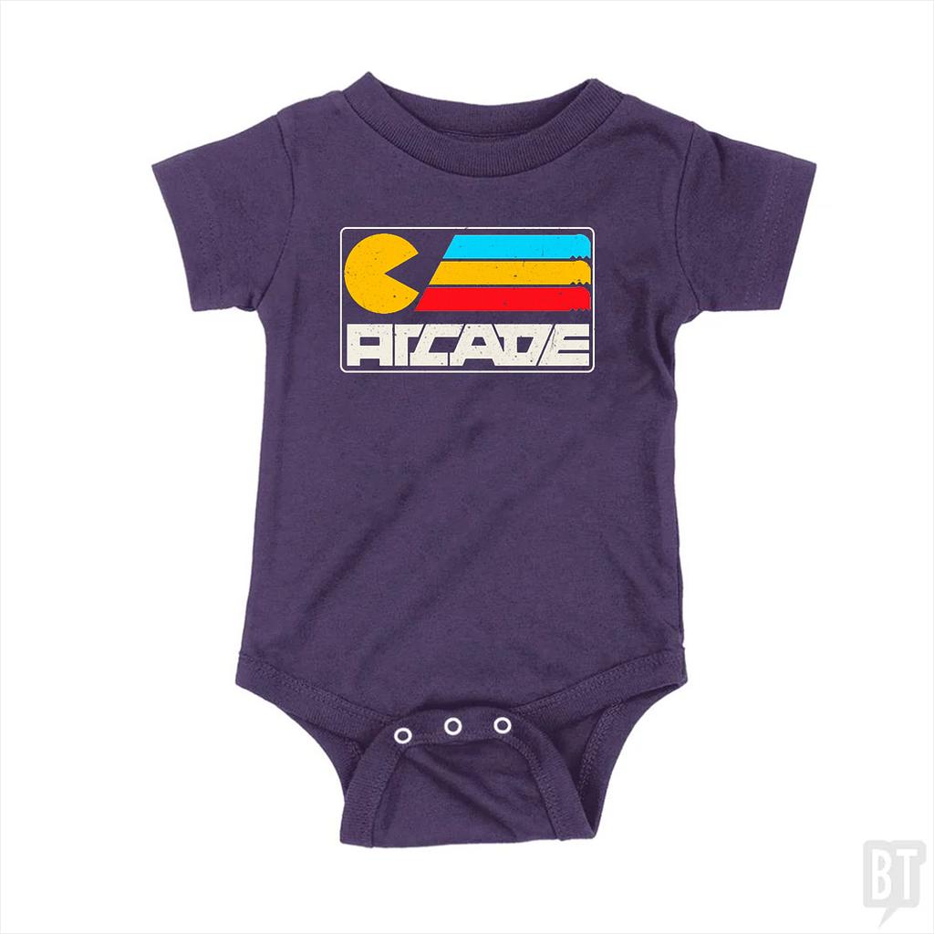 BustedTees: Arcade Baby One-Piece