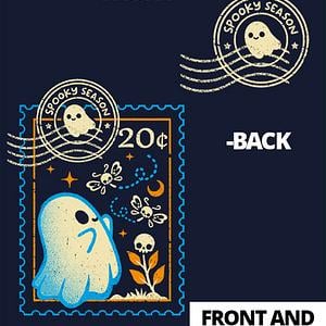 Graphic for Spooky season postage stamp