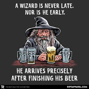 Graphic for A Wizard is Never Late