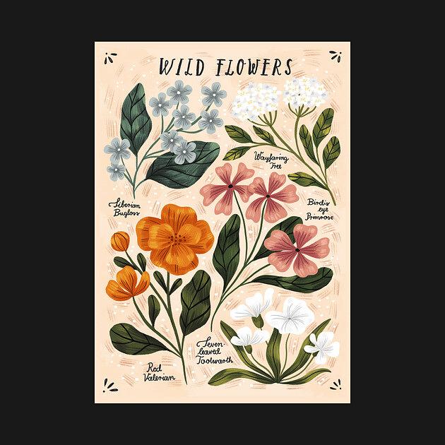 TeePublic: Wild Flowers ~ vol2.