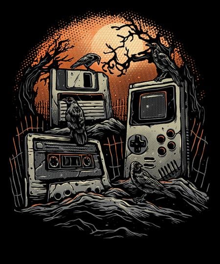 Qwertee: Retro Graveyard