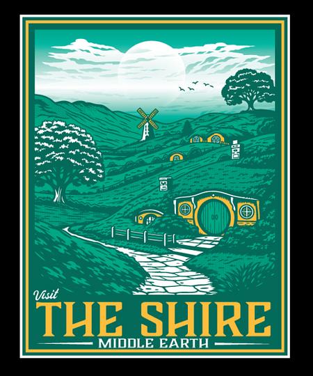 Qwertee: Visit The Shire