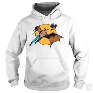 Graphic for Bat Man and Robin Hoodie