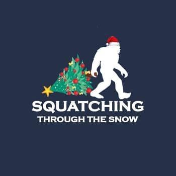 BustedTees: Squatching Through The Snow Bigfoot Hoodie