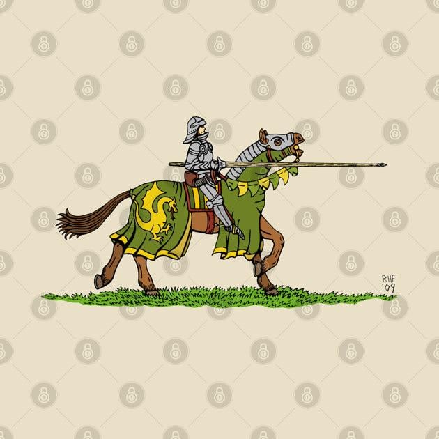 TeePublic: Charging Medieval Knight