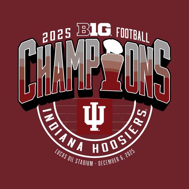 TeePublic: Indiana Football 2025 Big Ten Champions