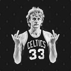 Graphic for larry bird MIDDLE FINGER Retro 90s