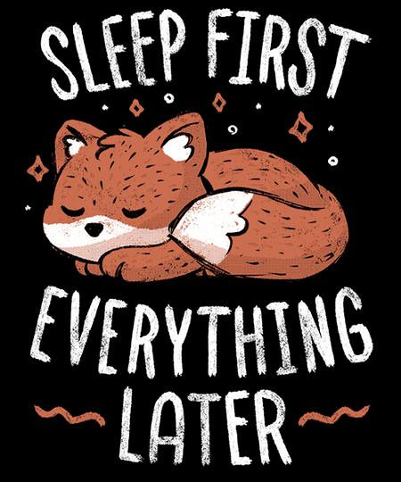 Qwertee: Sleep First Everything Later