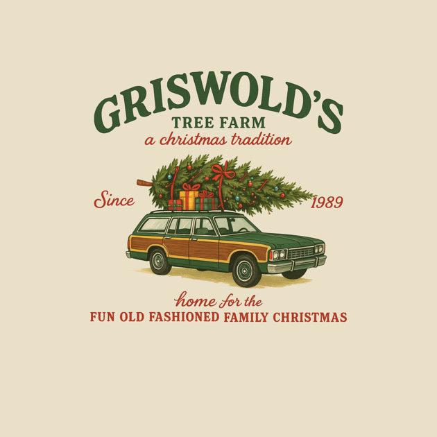 TeePublic: Griswold Christmas Tree Farm Since 1989 Retro Christmas Movie