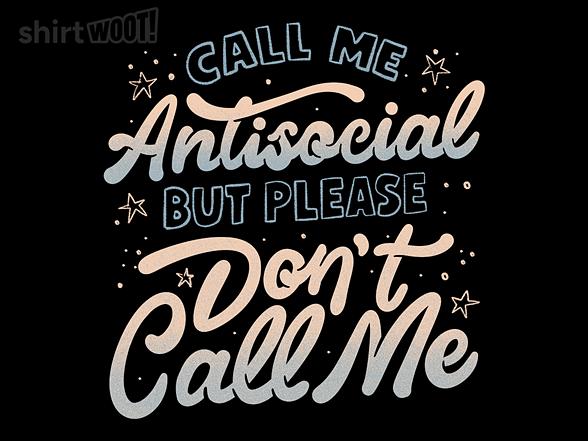 Woot!: Don't Call Me