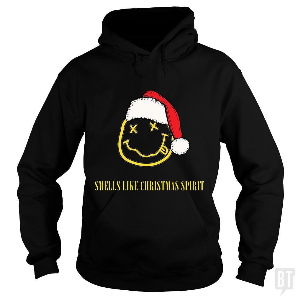 BustedTees: Smells Like Christmas Spirit Hoodie
