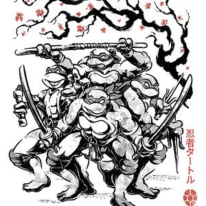 Graphic for Classic Ninja Squad Sumi-E