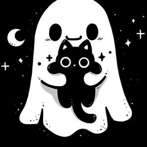 Graphic for Ghost Kitten Hug