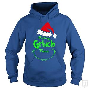 Graphic for Resting Grinch Face Hoodie