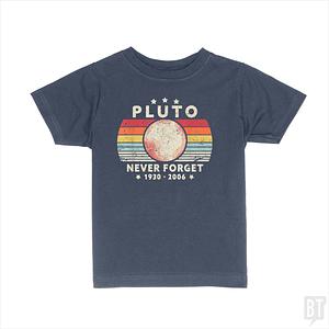 Graphic for Never Forget Pluto Kids Shirt