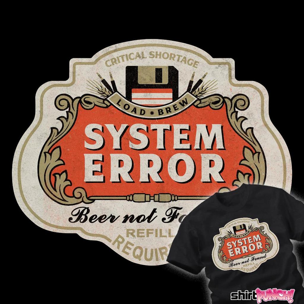 ShirtPunch: Beer Not Found