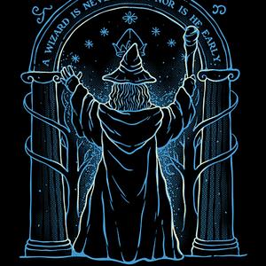 Graphic for A Wizard is Never Late