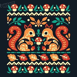 Graphic for Folk Squirrells Ugly Autumn Sweater