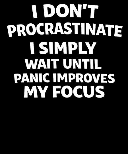 Qwertee: I don't procrastinate