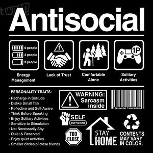 Graphic for Antisocial Label