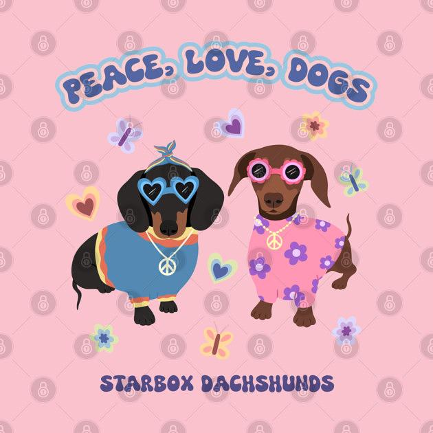 TeePublic: Peace, Love, and Dogs
