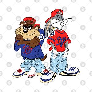 Graphic for 90s bros bunny